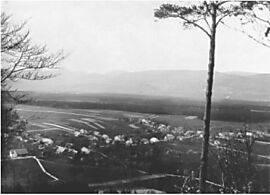 Blick vom Lotten: Hunzenschwil im Jahre 1910