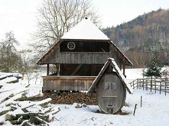 Winter 2007 Holzhütte